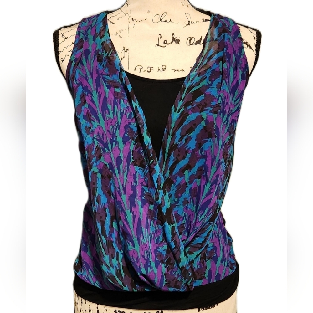 Express Overlay Sleeveless Top